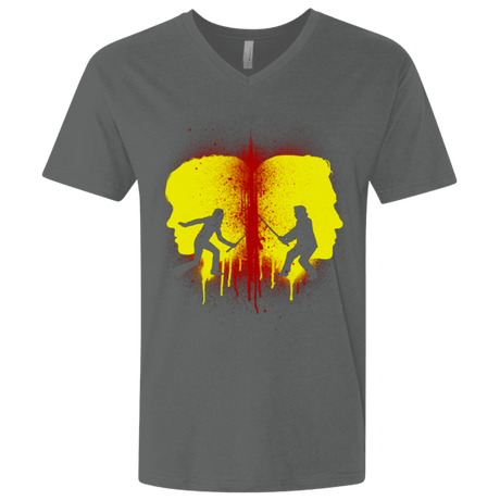 T-Shirts Heavy Metal / X-Small Kill Bill Silhouettes Men's Premium V-Neck