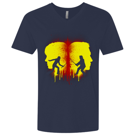 T-Shirts Midnight Navy / X-Small Kill Bill Silhouettes Men's Premium V-Neck