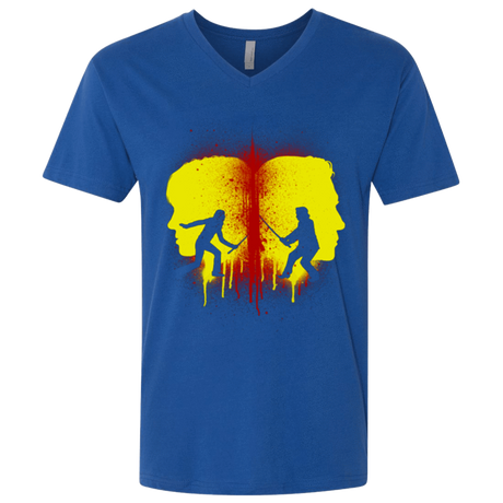 T-Shirts Royal / X-Small Kill Bill Silhouettes Men's Premium V-Neck