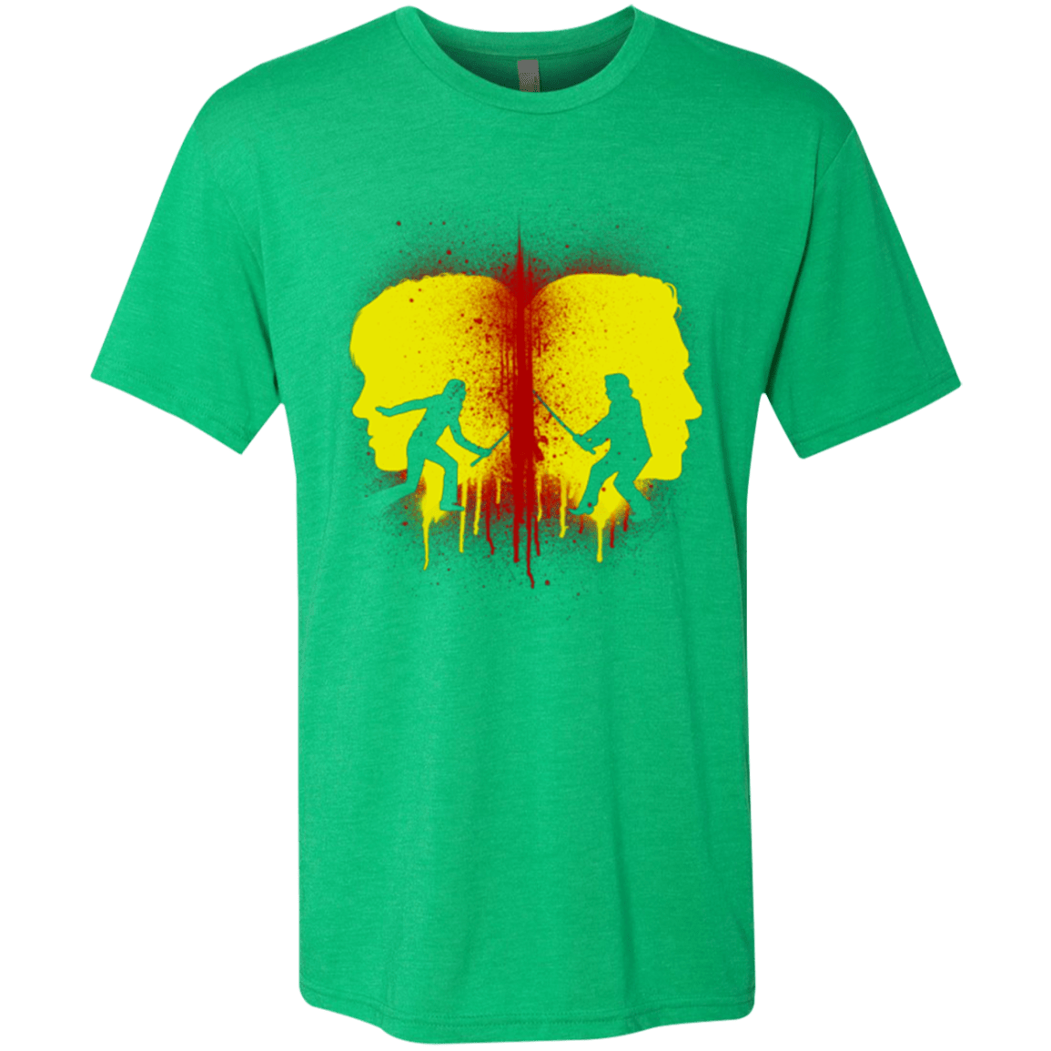 T-Shirts Envy / Small Kill Bill Silhouettes Men's Triblend T-Shirt