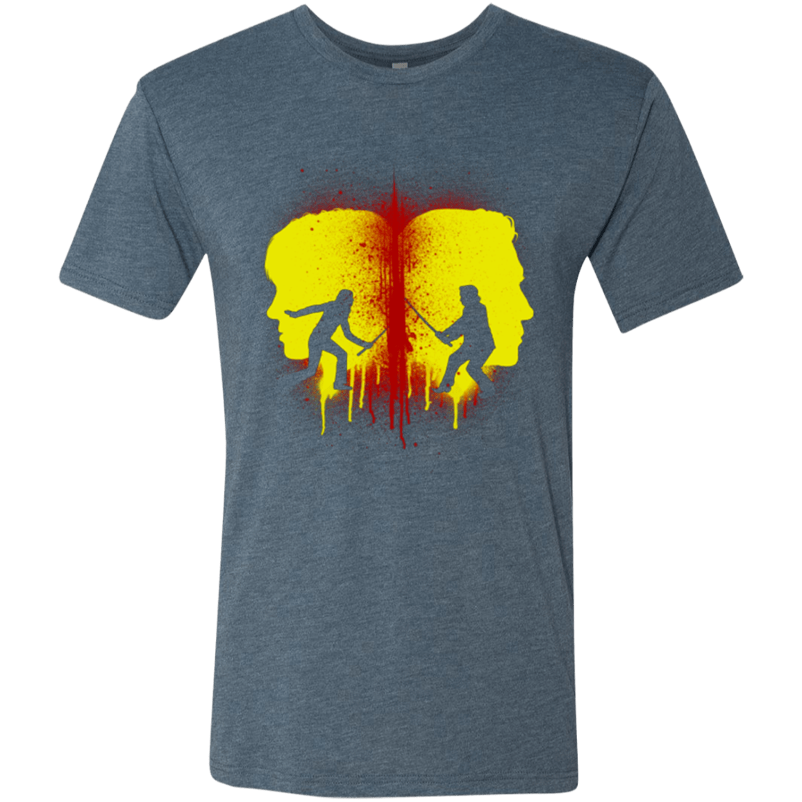 T-Shirts Indigo / Small Kill Bill Silhouettes Men's Triblend T-Shirt