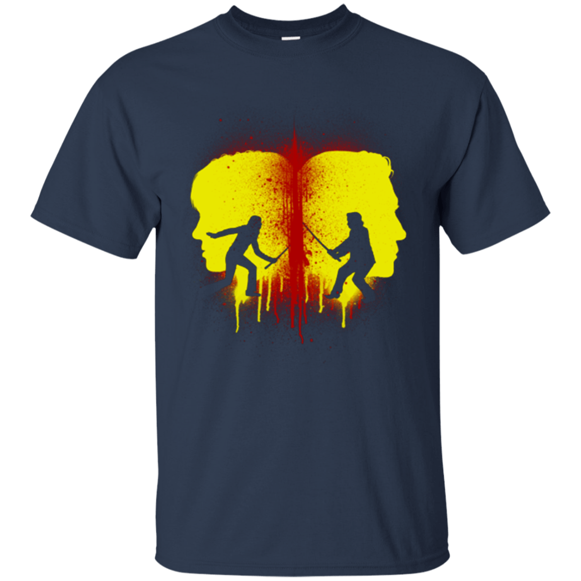T-Shirts Navy / Small Kill Bill Silhouettes T-Shirt