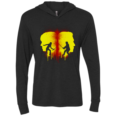 T-Shirts Vintage Black / X-Small Kill Bill Silhouettes Triblend Long Sleeve Hoodie Tee