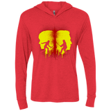 T-Shirts Vintage Red / X-Small Kill Bill Silhouettes Triblend Long Sleeve Hoodie Tee