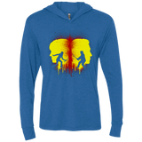 T-Shirts Vintage Royal / X-Small Kill Bill Silhouettes Triblend Long Sleeve Hoodie Tee