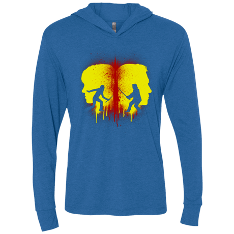 T-Shirts Vintage Royal / X-Small Kill Bill Silhouettes Triblend Long Sleeve Hoodie Tee