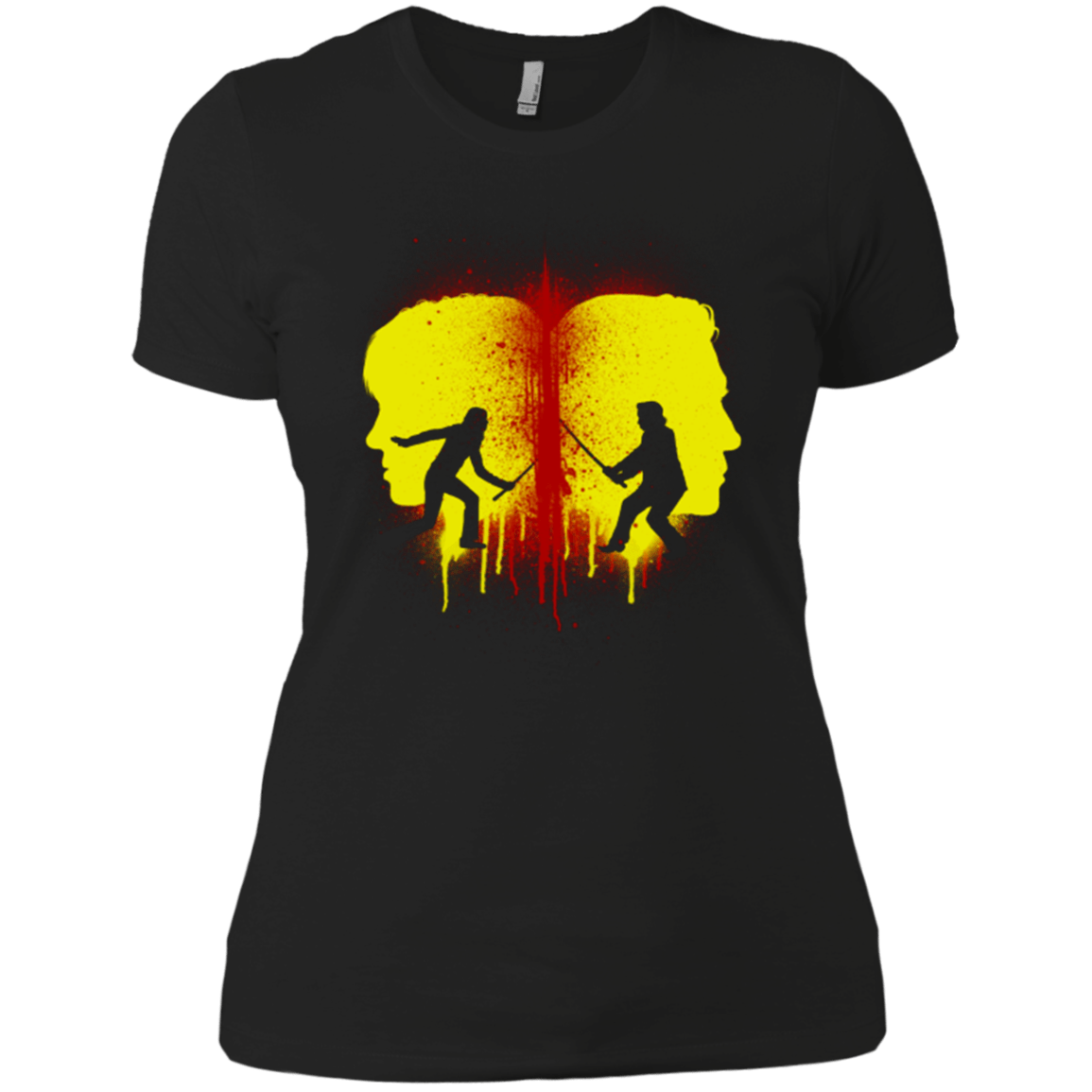 T-Shirts Black / X-Small Kill Bill Silhouettes Women's Premium T-Shirt
