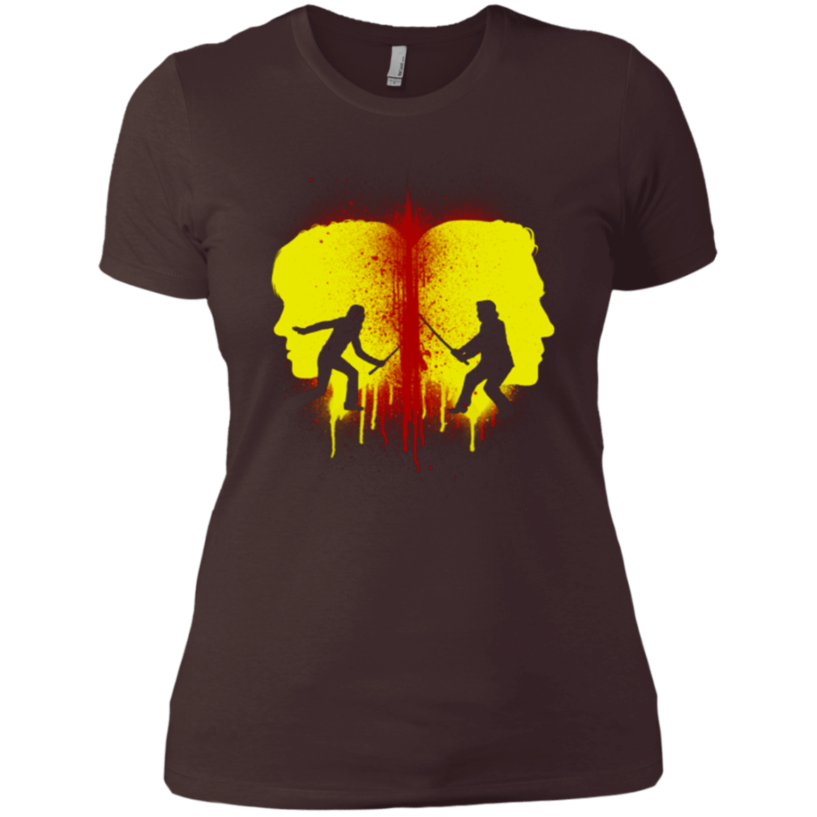 T-Shirts Dark Chocolate / X-Small Kill Bill Silhouettes Women's Premium T-Shirt