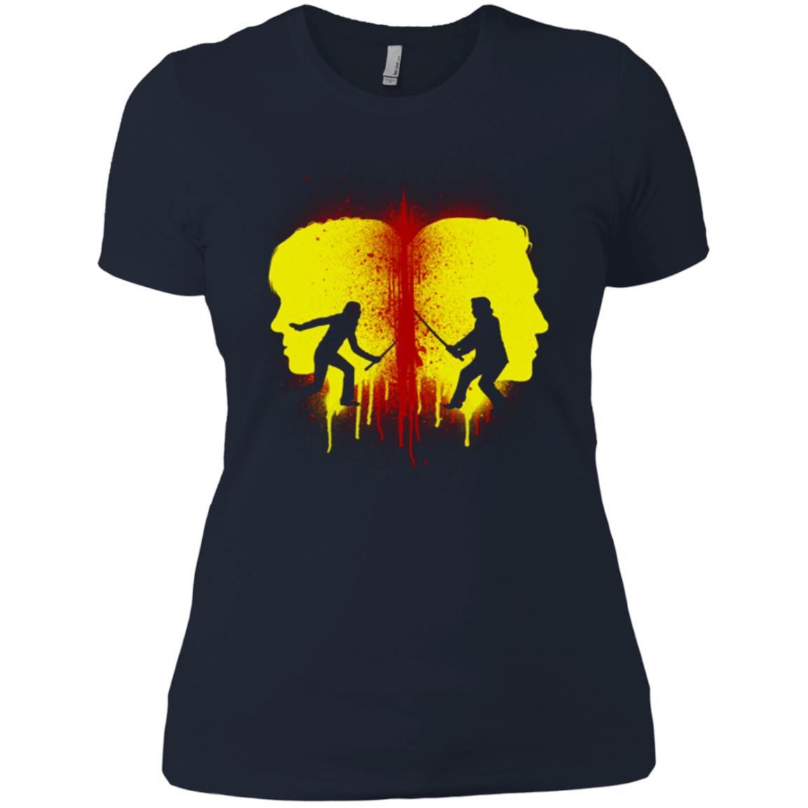 T-Shirts Midnight Navy / X-Small Kill Bill Silhouettes Women's Premium T-Shirt