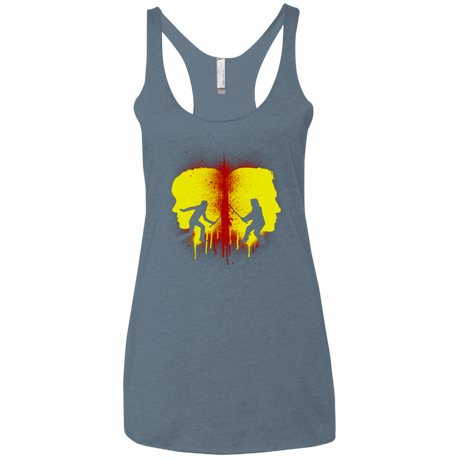 T-Shirts Indigo / X-Small Kill Bill Silhouettes Women's Triblend Racerback Tank