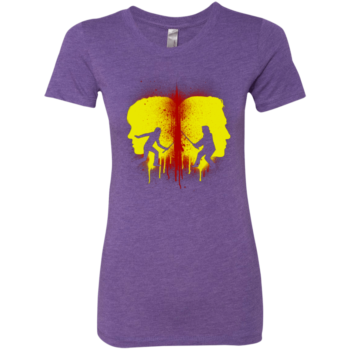 T-Shirts Purple Rush / Small Kill Bill Silhouettes Women's Triblend T-Shirt