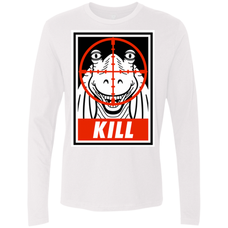 T-Shirts White / Small Kill Men's Premium Long Sleeve