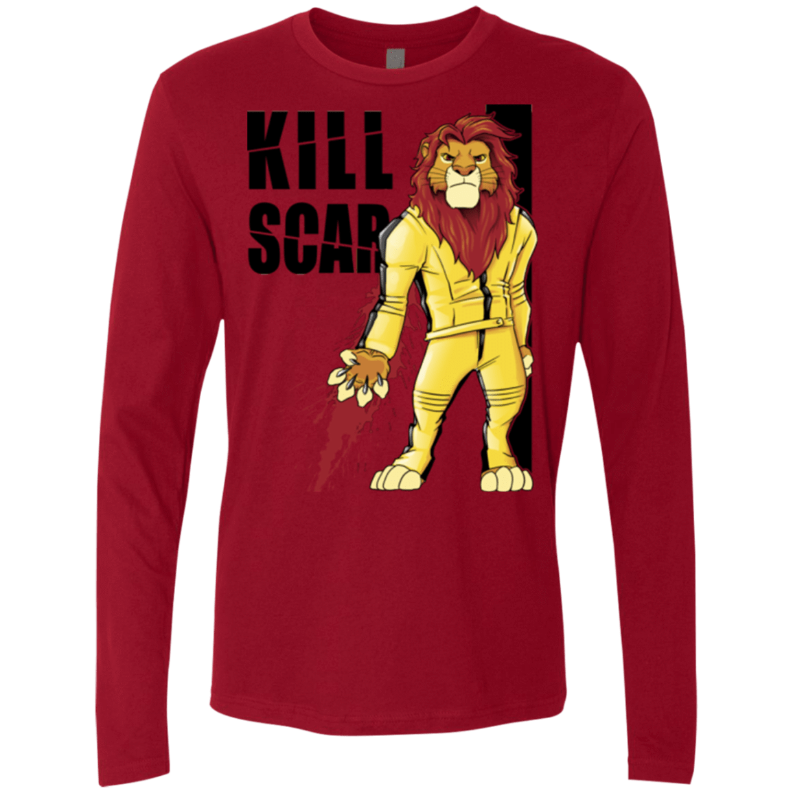 T-Shirts Cardinal / Small Kill Scar Men's Premium Long Sleeve