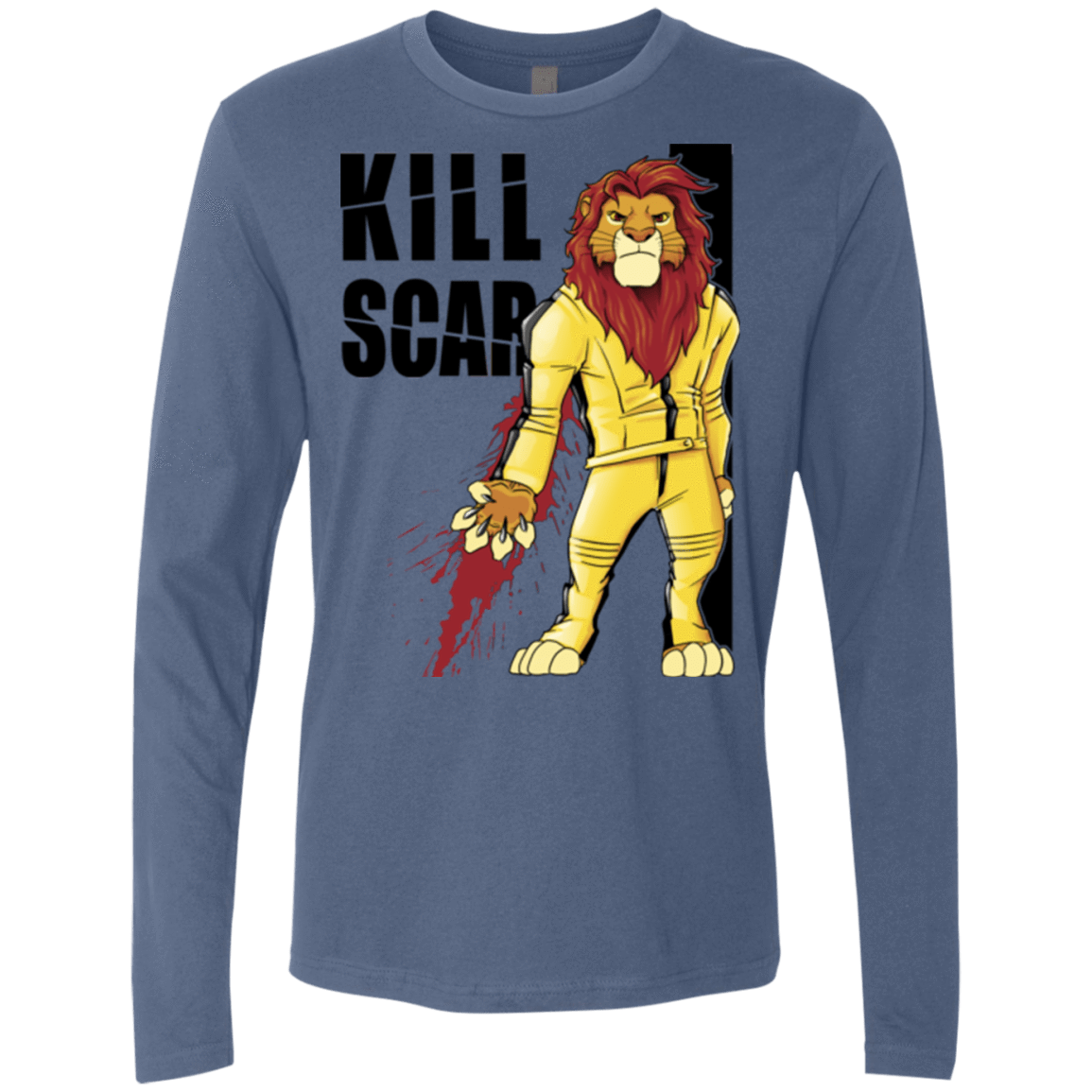 T-Shirts Indigo / Small Kill Scar Men's Premium Long Sleeve