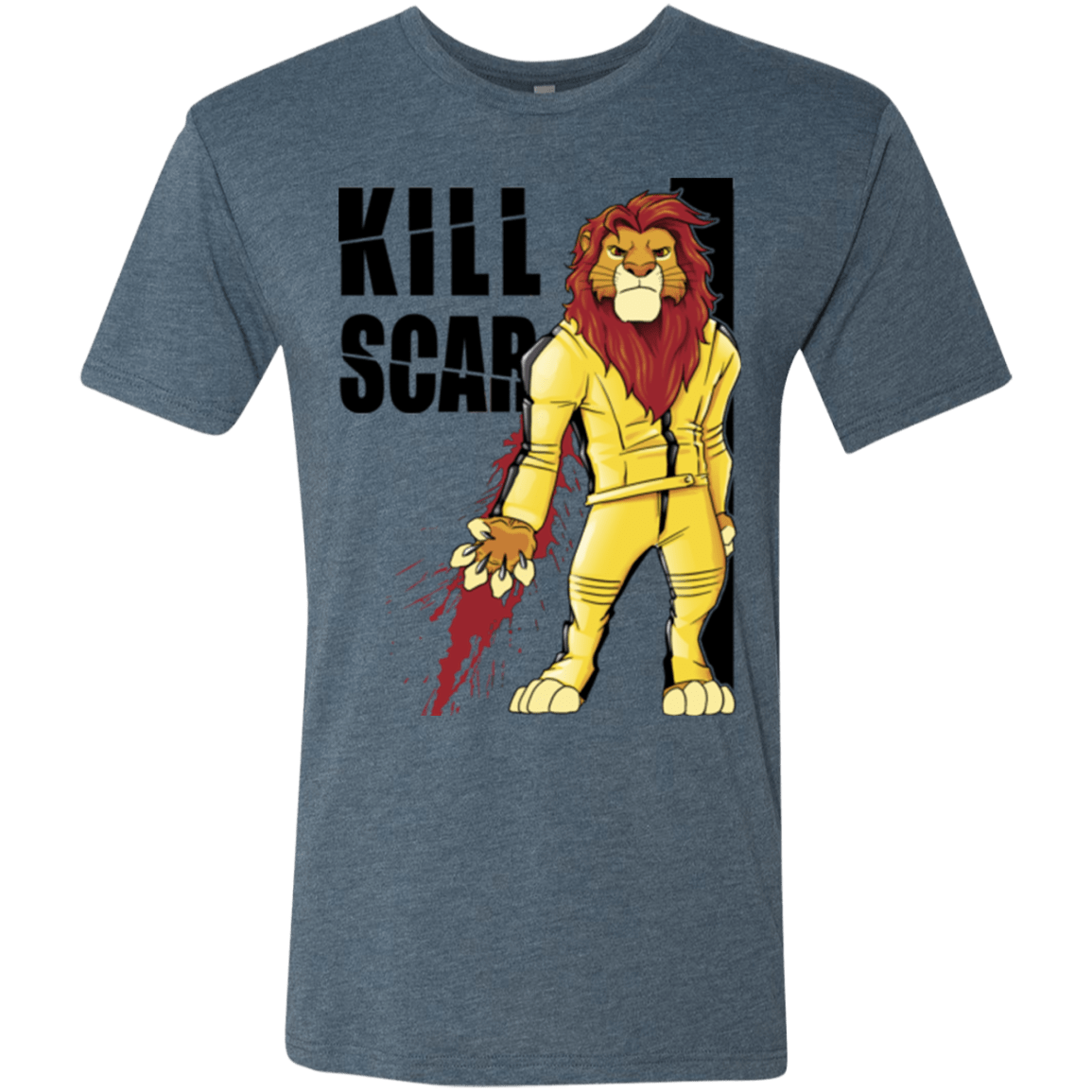 T-Shirts Indigo / Small Kill Scar Men's Triblend T-Shirt
