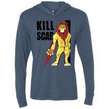 T-Shirts Indigo / X-Small Kill Scar Triblend Long Sleeve Hoodie Tee