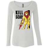 T-Shirts Heather White / Small Kill Scar Women's Triblend Long Sleeve Shirt