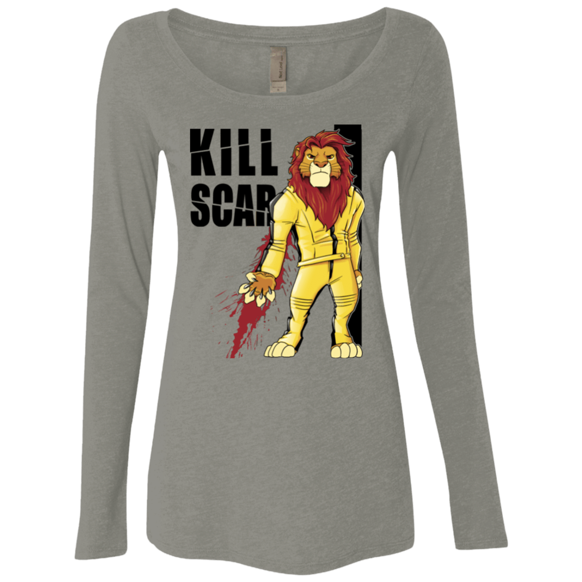 T-Shirts Venetian Grey / Small Kill Scar Women's Triblend Long Sleeve Shirt