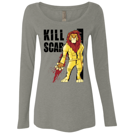T-Shirts Venetian Grey / Small Kill Scar Women's Triblend Long Sleeve Shirt