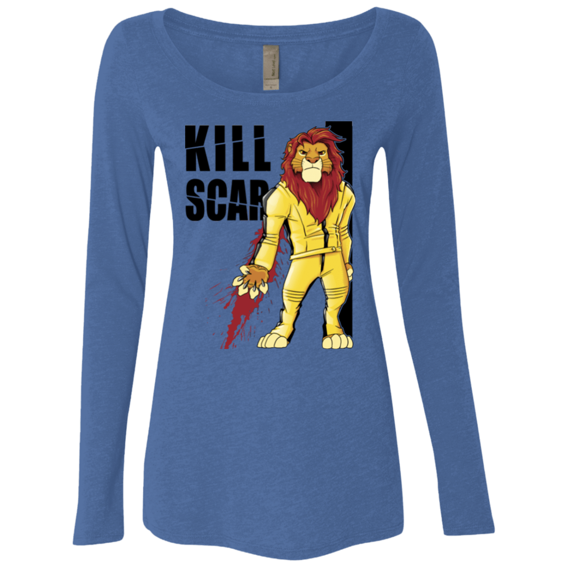 T-Shirts Vintage Royal / Small Kill Scar Women's Triblend Long Sleeve Shirt
