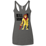 T-Shirts Premium Heather / X-Small Kill Scar Women's Triblend Racerback Tank