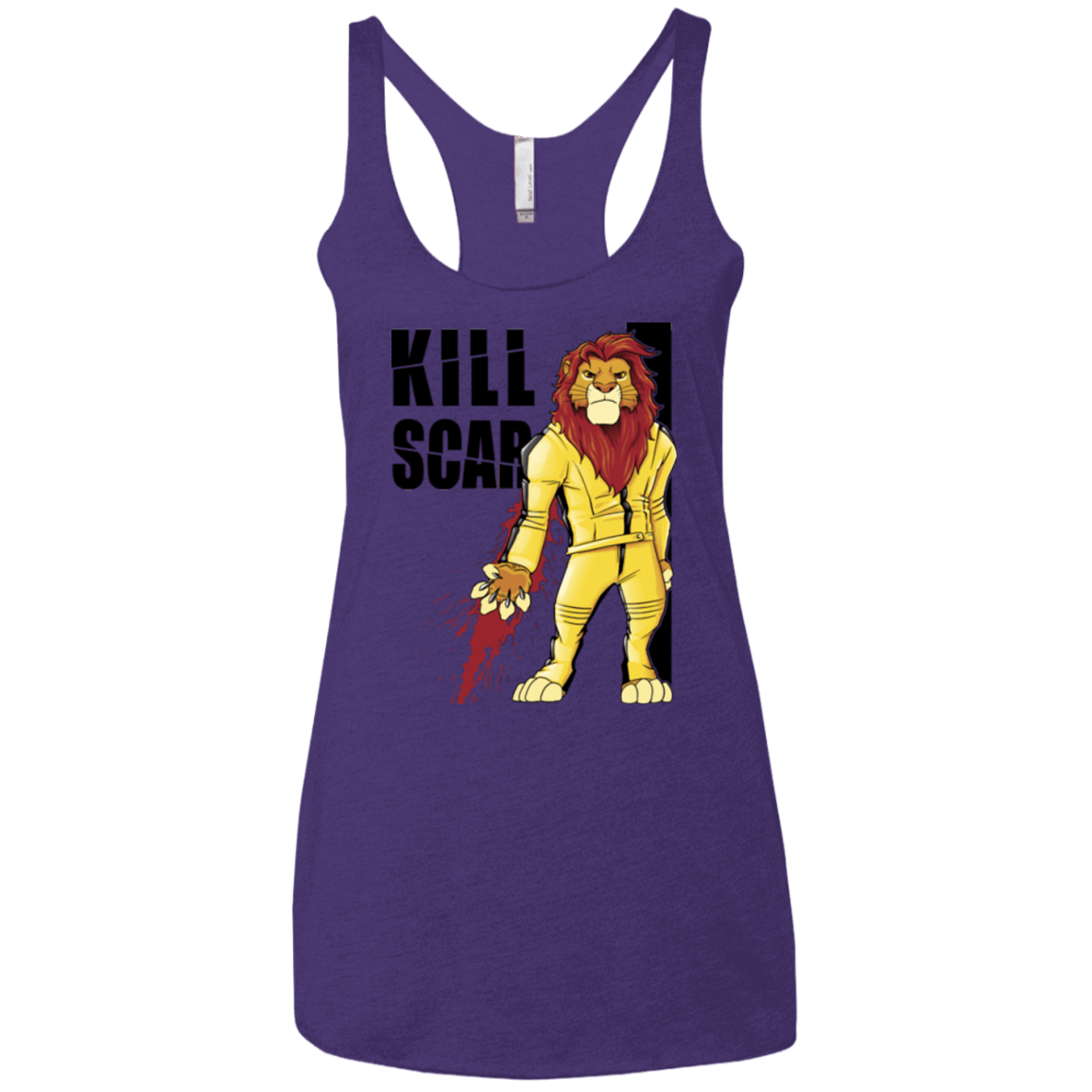 T-Shirts Purple Rush / X-Small Kill Scar Women's Triblend Racerback Tank