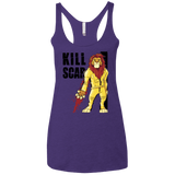 T-Shirts Purple Rush / X-Small Kill Scar Women's Triblend Racerback Tank