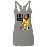 T-Shirts Venetian Grey / X-Small Kill Scar Women's Triblend Racerback Tank
