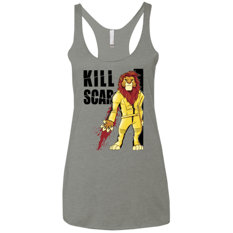 T-Shirts Venetian Grey / X-Small Kill Scar Women's Triblend Racerback Tank
