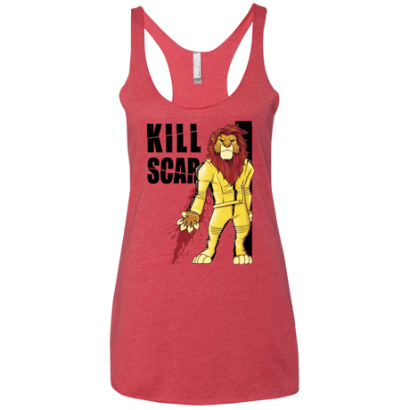T-Shirts Vintage Red / X-Small Kill Scar Women's Triblend Racerback Tank