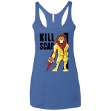 T-Shirts Vintage Royal / X-Small Kill Scar Women's Triblend Racerback Tank
