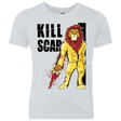 T-Shirts Heather White / YXS Kill Scar Youth Triblend T-Shirt