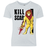 T-Shirts Heather White / YXS Kill Scar Youth Triblend T-Shirt