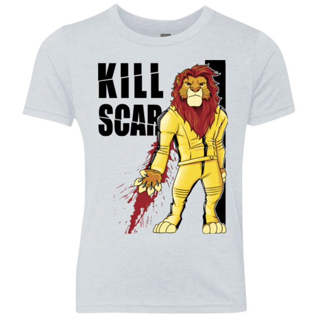 T-Shirts Heather White / YXS Kill Scar Youth Triblend T-Shirt