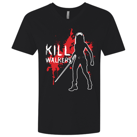 T-Shirts Black / X-Small Kill Walkers (sword) Men's Premium V-Neck