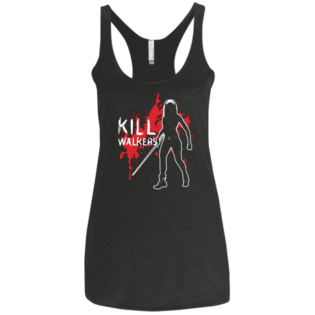 T-Shirts Vintage Black / X-Small Kill Walkers (sword) Women's Triblend Racerback Tank