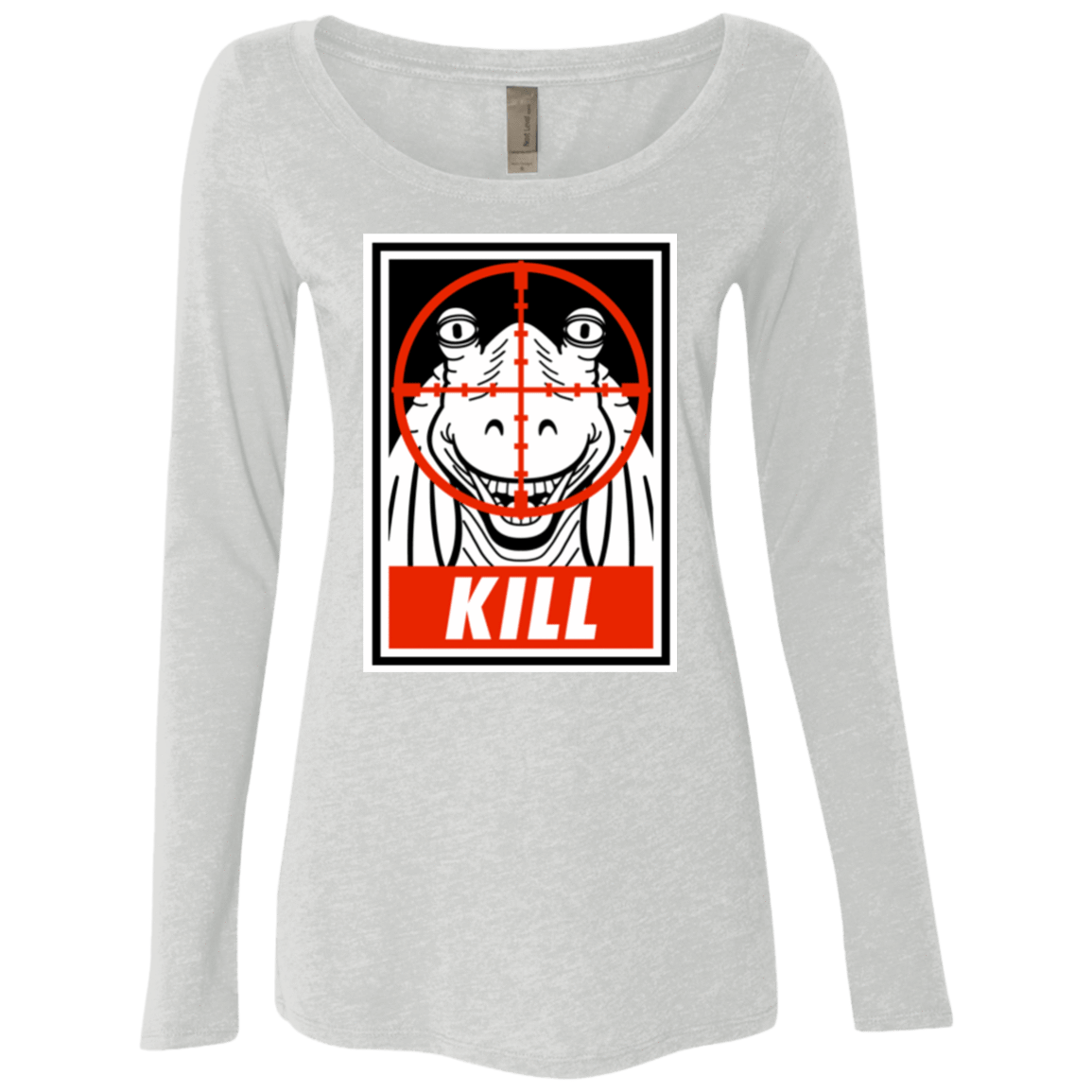 T-Shirts Heather White / Small Kill Women's Triblend Long Sleeve Shirt