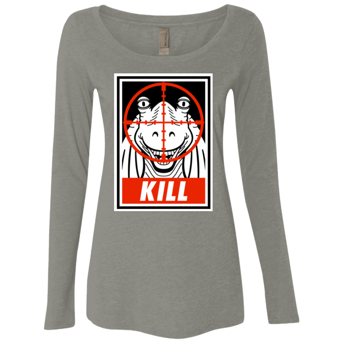 T-Shirts Venetian Grey / Small Kill Women's Triblend Long Sleeve Shirt