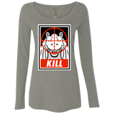 T-Shirts Venetian Grey / Small Kill Women's Triblend Long Sleeve Shirt
