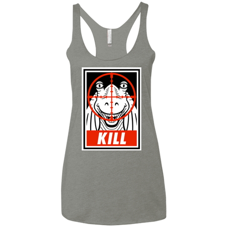 T-Shirts Venetian Grey / X-Small Kill Women's Triblend Racerback Tank