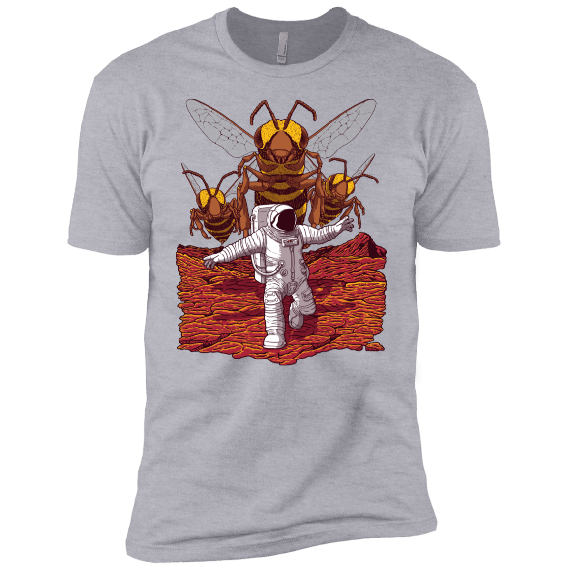 T-Shirts Heather Grey / YXS Killer Bees on Mars Boys Premium T-Shirt