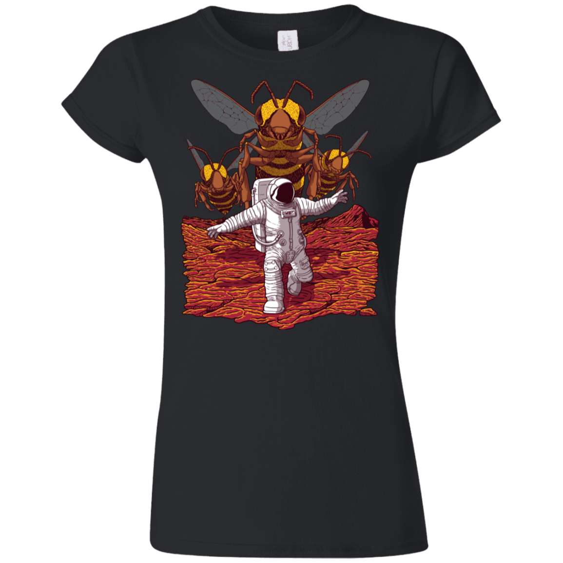 T-Shirts Black / S Killer Bees on Mars Junior Slimmer-Fit T-Shirt