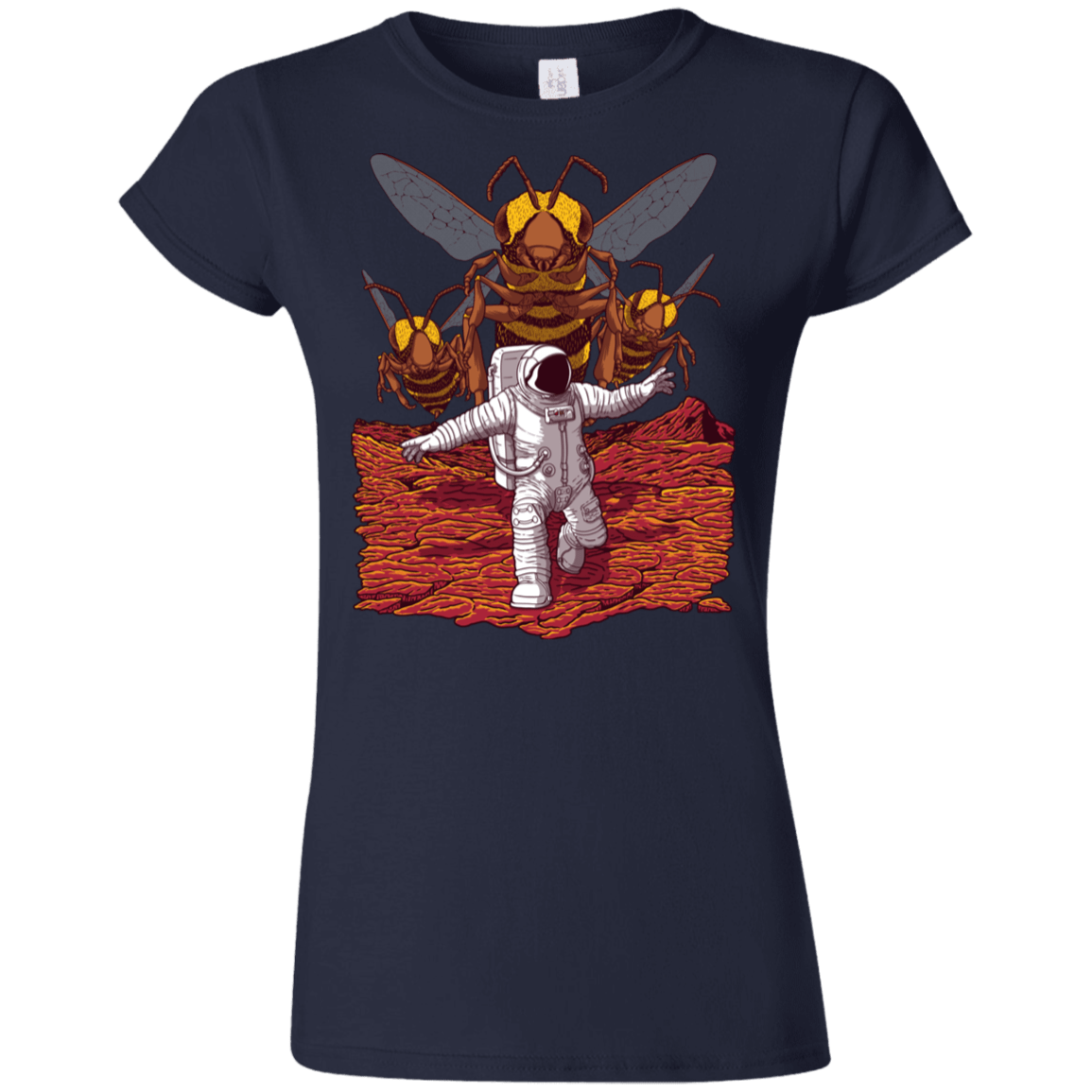 T-Shirts Navy / S Killer Bees on Mars Junior Slimmer-Fit T-Shirt