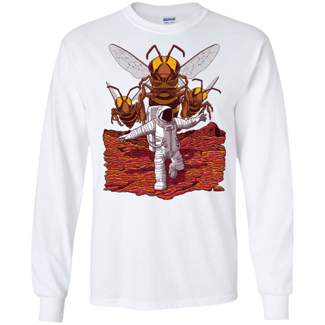 T-Shirts White / S Killer Bees on Mars Men's Long Sleeve T-Shirt