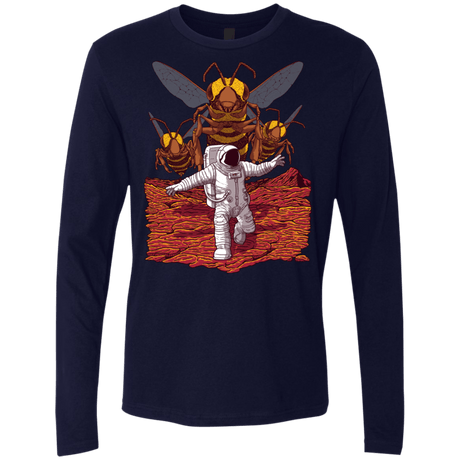 T-Shirts Midnight Navy / S Killer Bees on Mars Men's Premium Long Sleeve