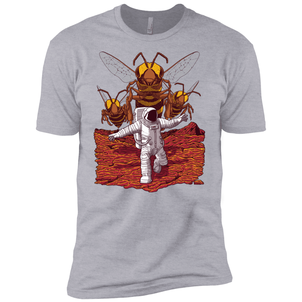 T-Shirts Heather Grey / X-Small Killer Bees on Mars Men's Premium T-Shirt