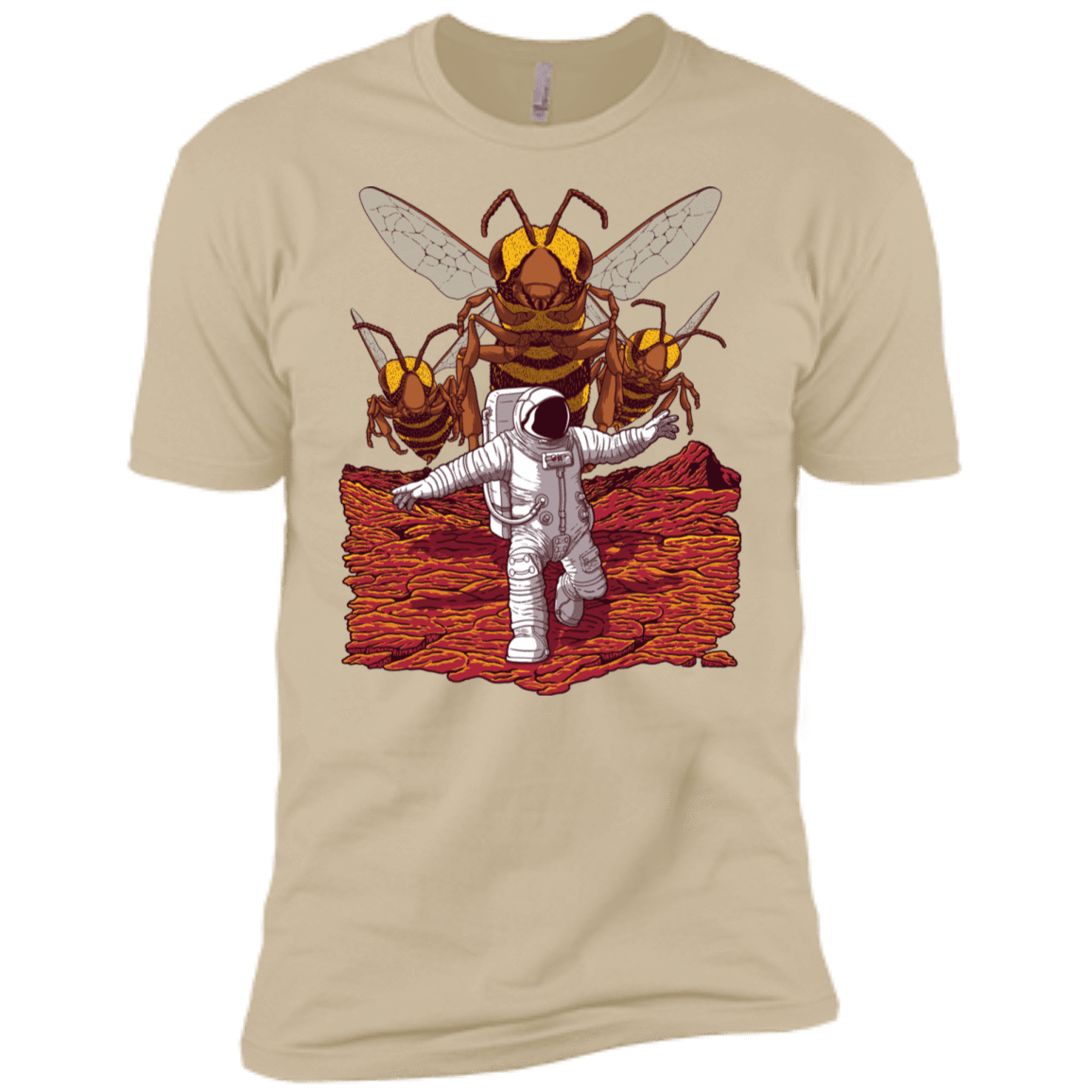 T-Shirts Sand / X-Small Killer Bees on Mars Men's Premium T-Shirt