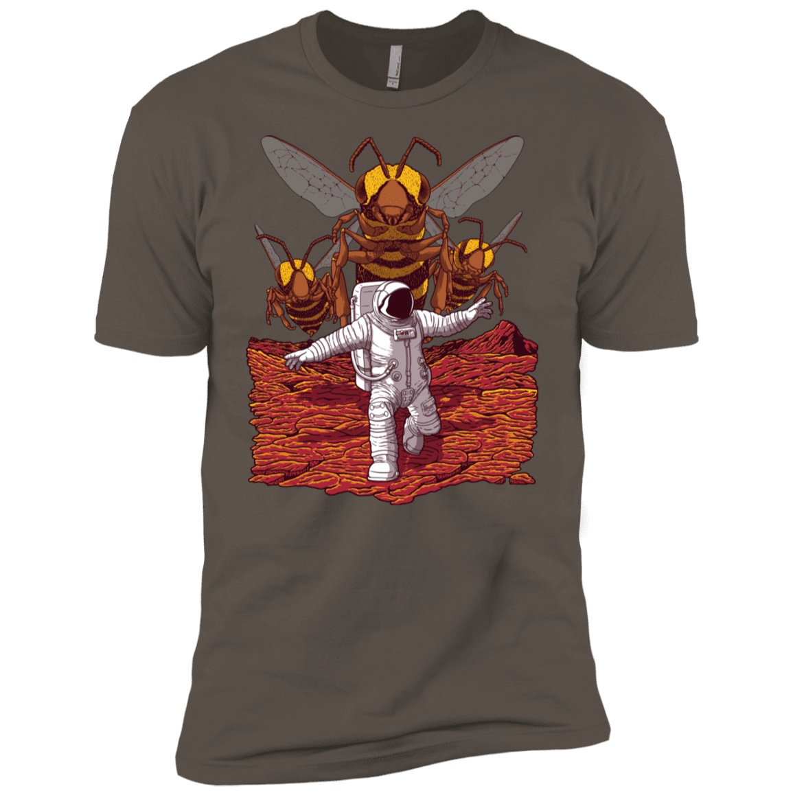 T-Shirts Warm Grey / X-Small Killer Bees on Mars Men's Premium T-Shirt