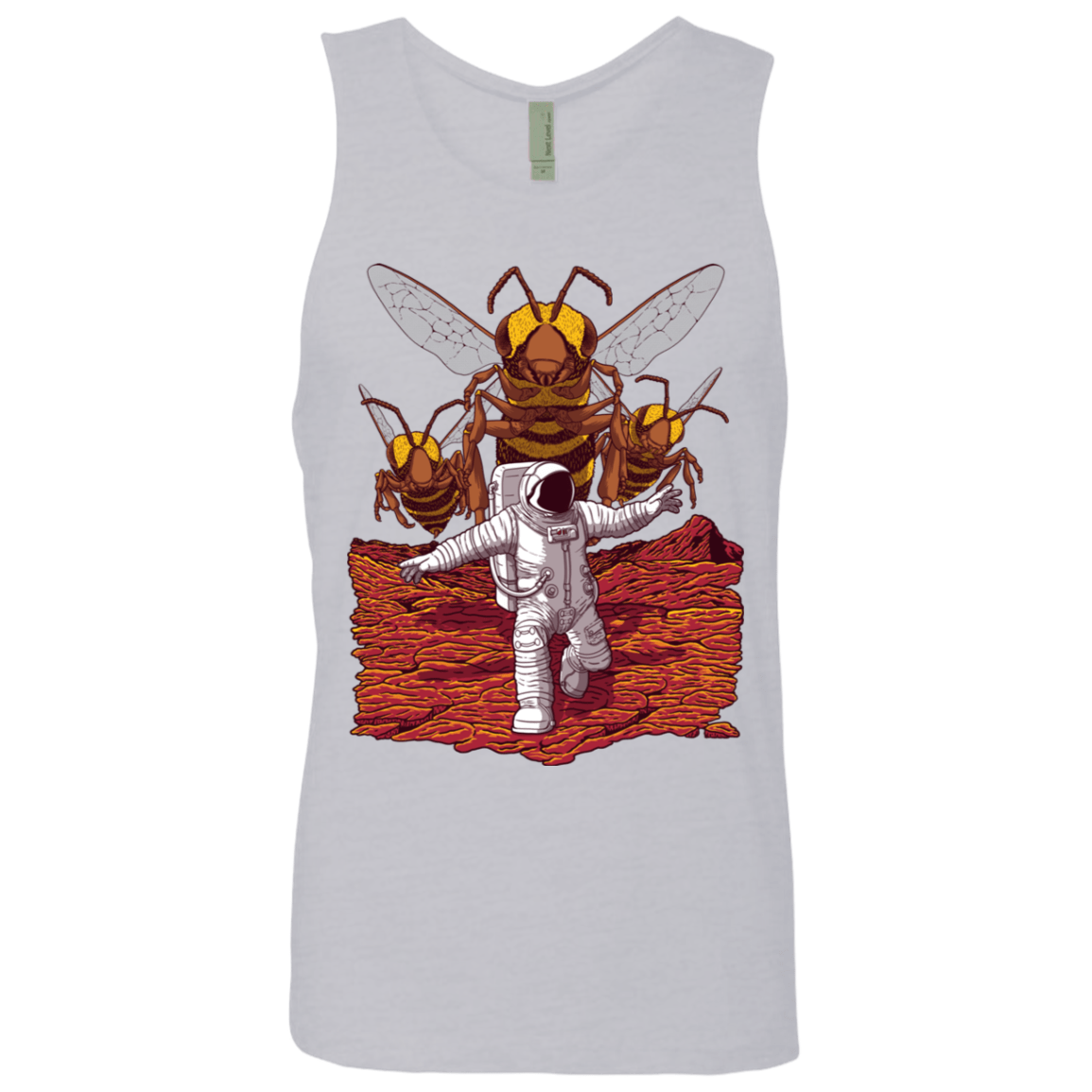 T-Shirts Heather Grey / S Killer Bees on Mars Men's Premium Tank Top