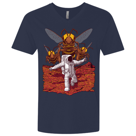 T-Shirts Midnight Navy / X-Small Killer Bees on Mars Men's Premium V-Neck